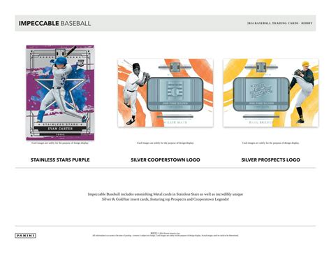 impeccable box weight with metal.card|2024 Panini Impeccable Baseball Checklist, Team Sets, Box Info.